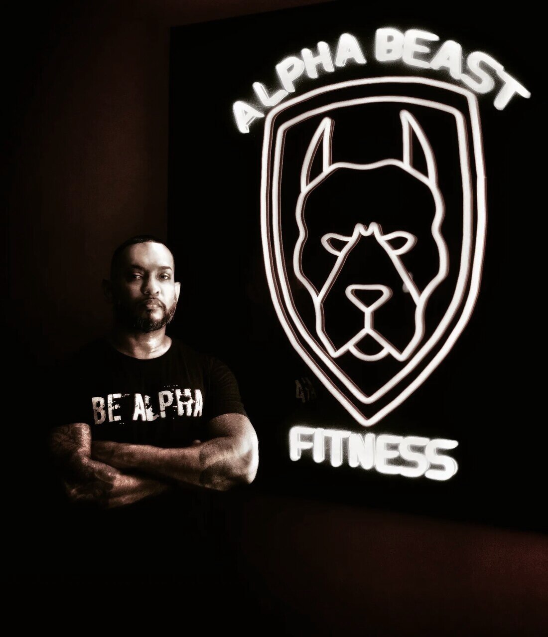 EJ Philip at the Alpha Beast studio